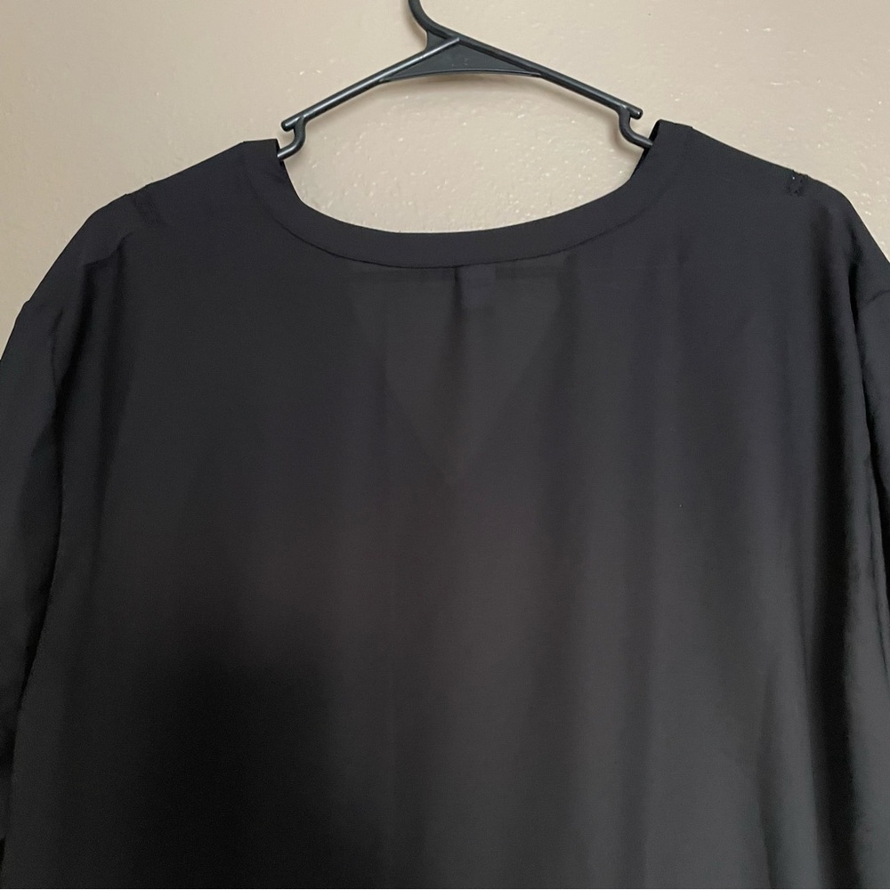 NWOT - Old Navy - Women’s Black Floral Mini Long-sleeve Summer Dress - Plus - Picture 8 of 9